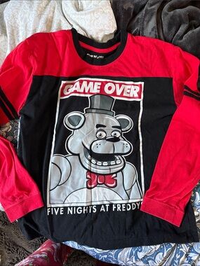 (2) Five Nights at Freddy's long sleeve shirts